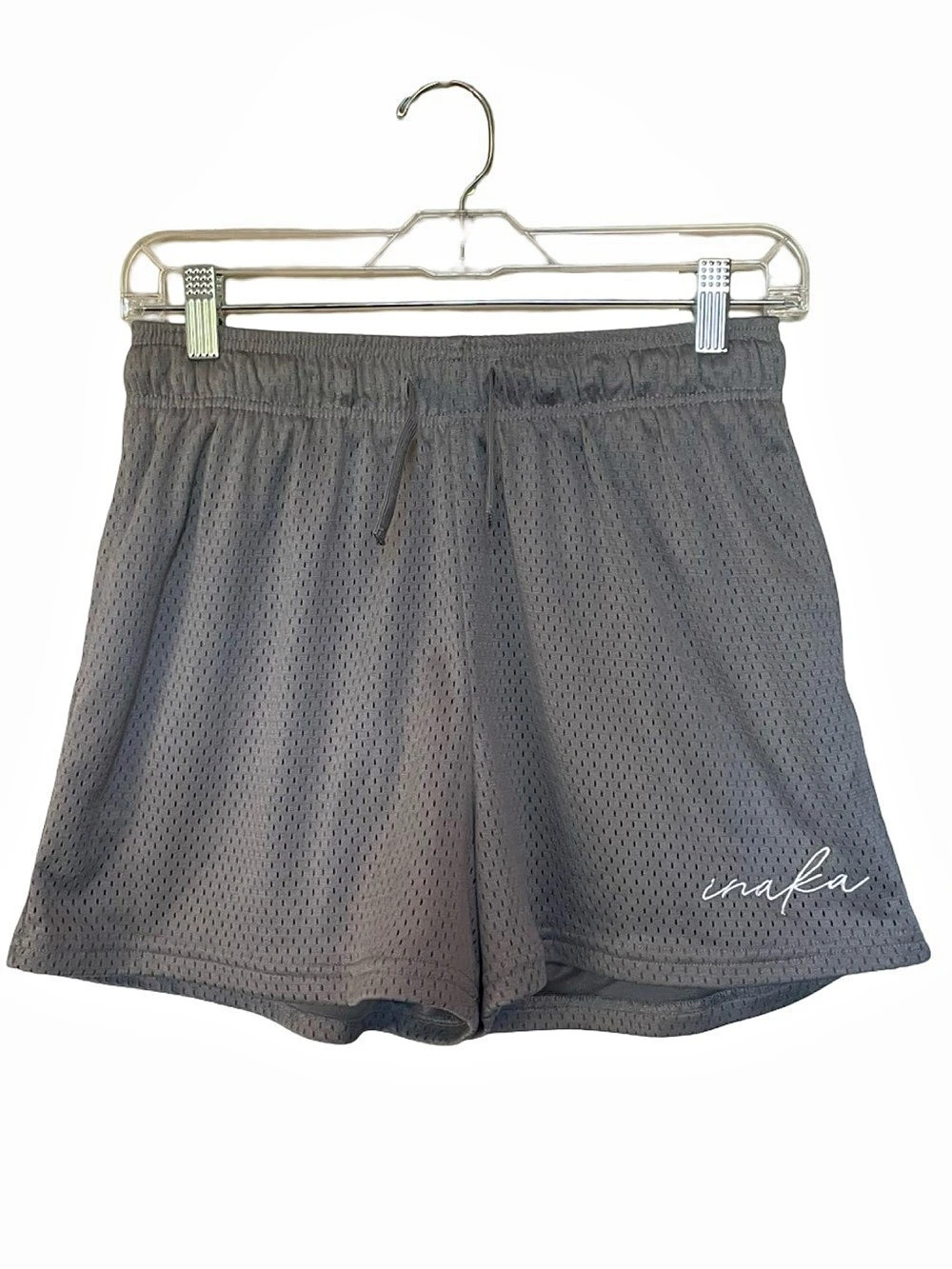 Inaka Power Gray Mesh Gym Shorts Women’s Medium